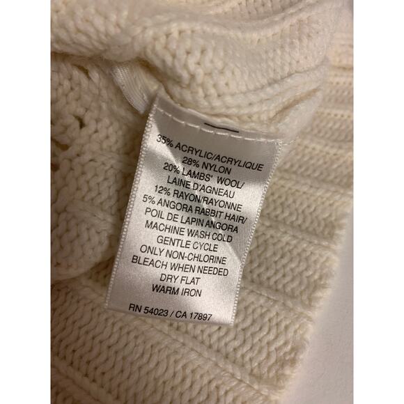 Old Navy Sweater Open Knit Shawl Collar Toggle Button Womens SZ XL - Picture 4 of 8